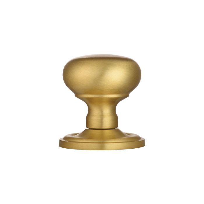 Mushroom Mortice Knob - Satin Brass (SB)