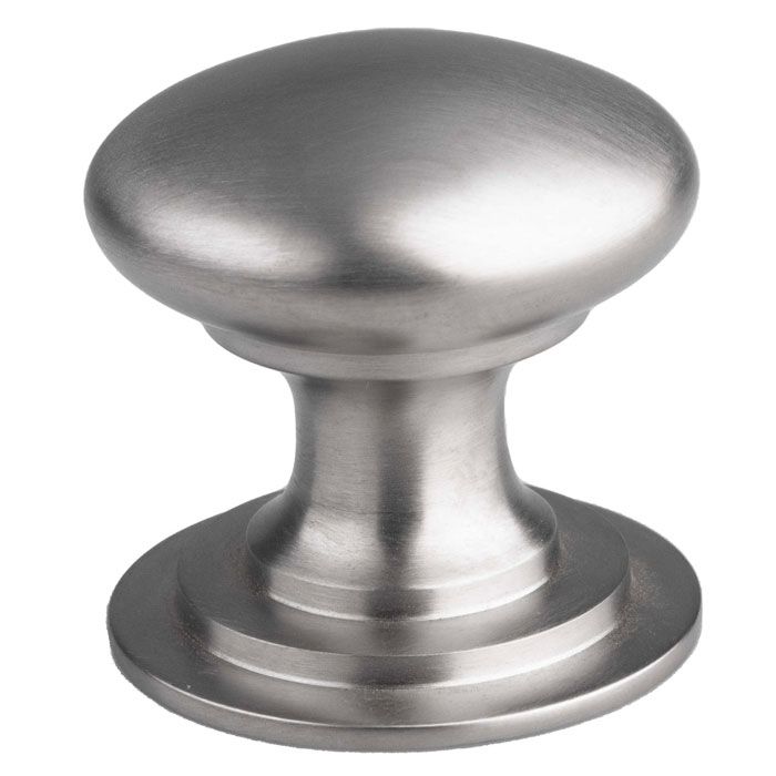 Victorian Cupboard Knob - Satin Nickel