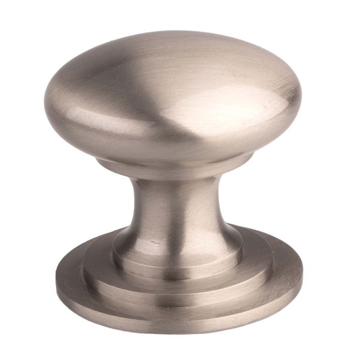 Victorian Cupboard Knob - Stainless Steel Effect