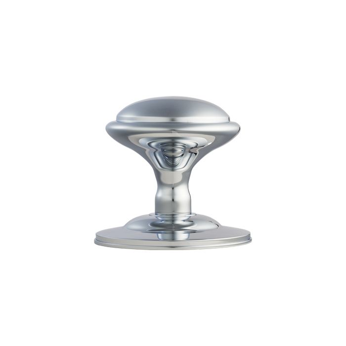 Slender Mushroom Door Knob - Polished Chrome