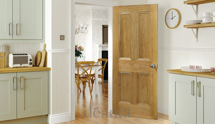 Deanta NM1G Oak Door - Glass
