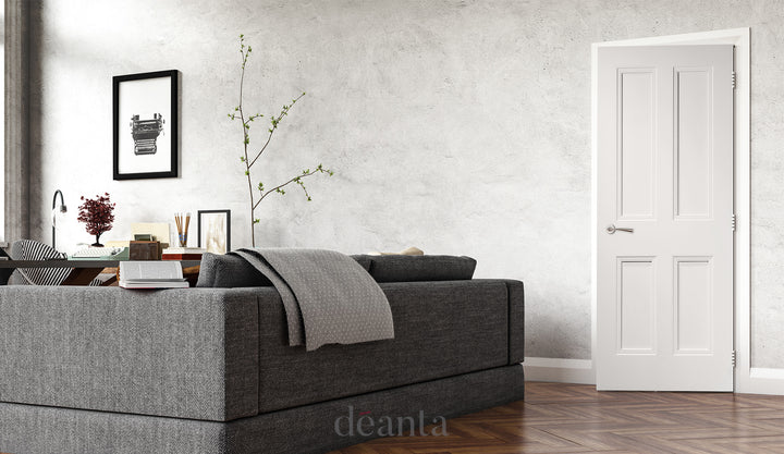 Deanta NM1G White Primed Door -  Glass