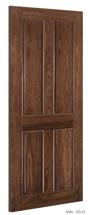 Deanta NM4 Walnut Door - Solid