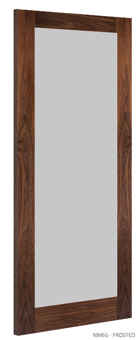 Deanta NM6G Walnut Door -  Glass