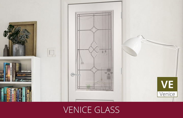 Deanta NM3G White Primed Door - Glass