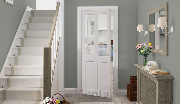 Deanta WM4G White Primed Door - Glass