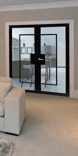 Doras Barcelona Black Door - Glass
