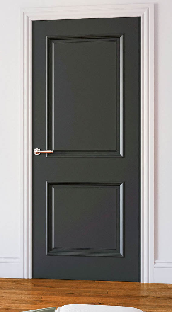 44mm 2P Burlington Solid Black Door