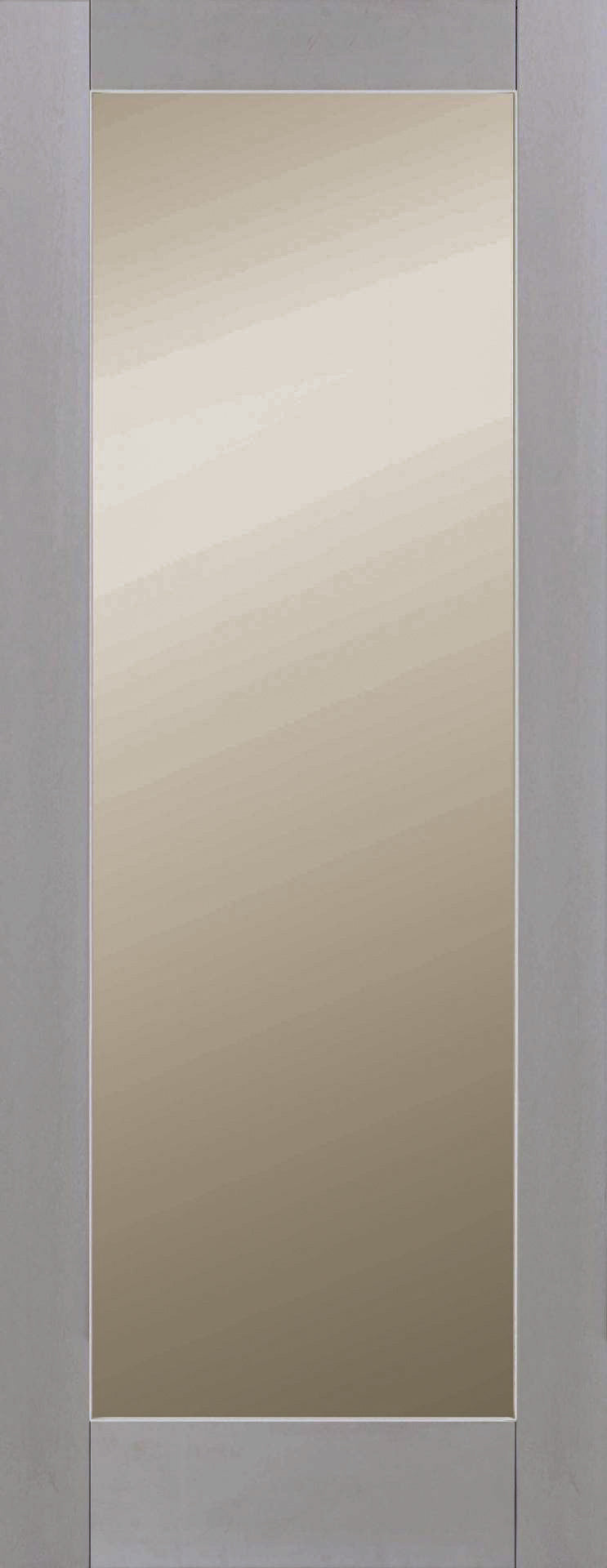 FD30 White Primed Shaker Norma Clear Glass