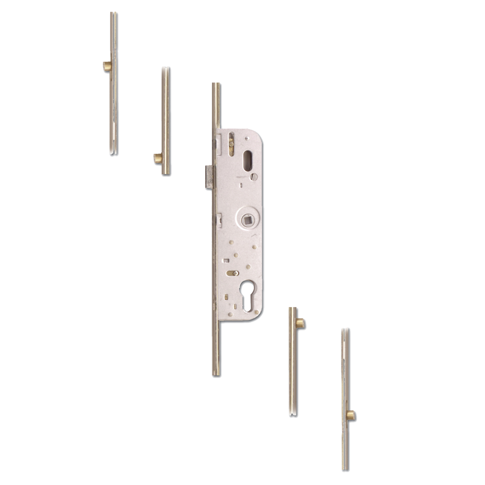 FERCO Lever Operated Latch only Multipoint Lock - 4 Roller - 70mm Centres - 16mm Faceplate