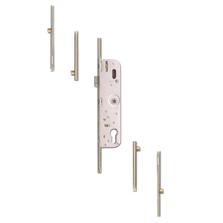 FERCO Lever Operated Latch only Multipoint Lock - 4 Roller - 70mm Centres - 16mm Faceplate