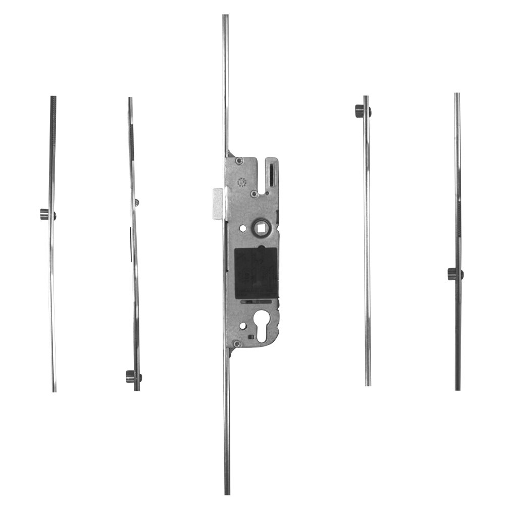 GU Lever Operated Latch & Deadbolt - 4 Roller - 92mm Centres- 16mm Faceplate