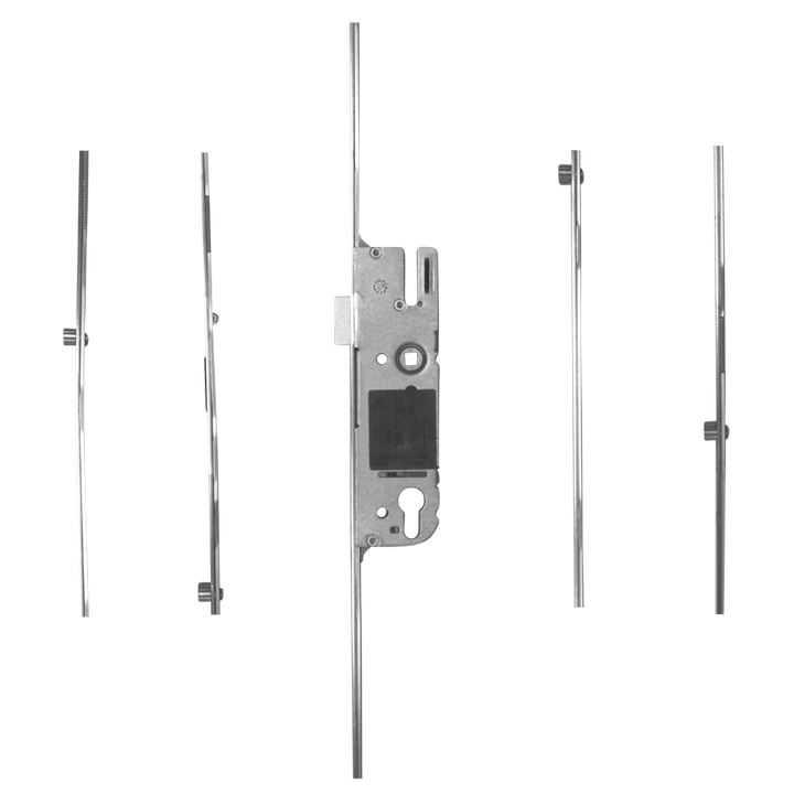 GU Lever Operated Latch & Deadbolt - 4 Roller - 92mm Centres- 16mm Faceplate