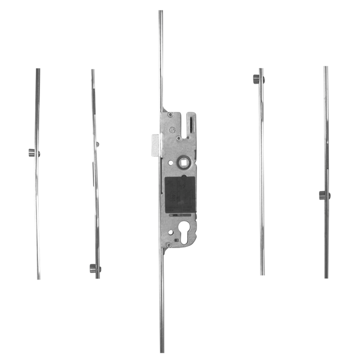 GU Lever Operated Latch & Deadbolt - 4 Roller - 92mm Centres- 16mm Faceplate