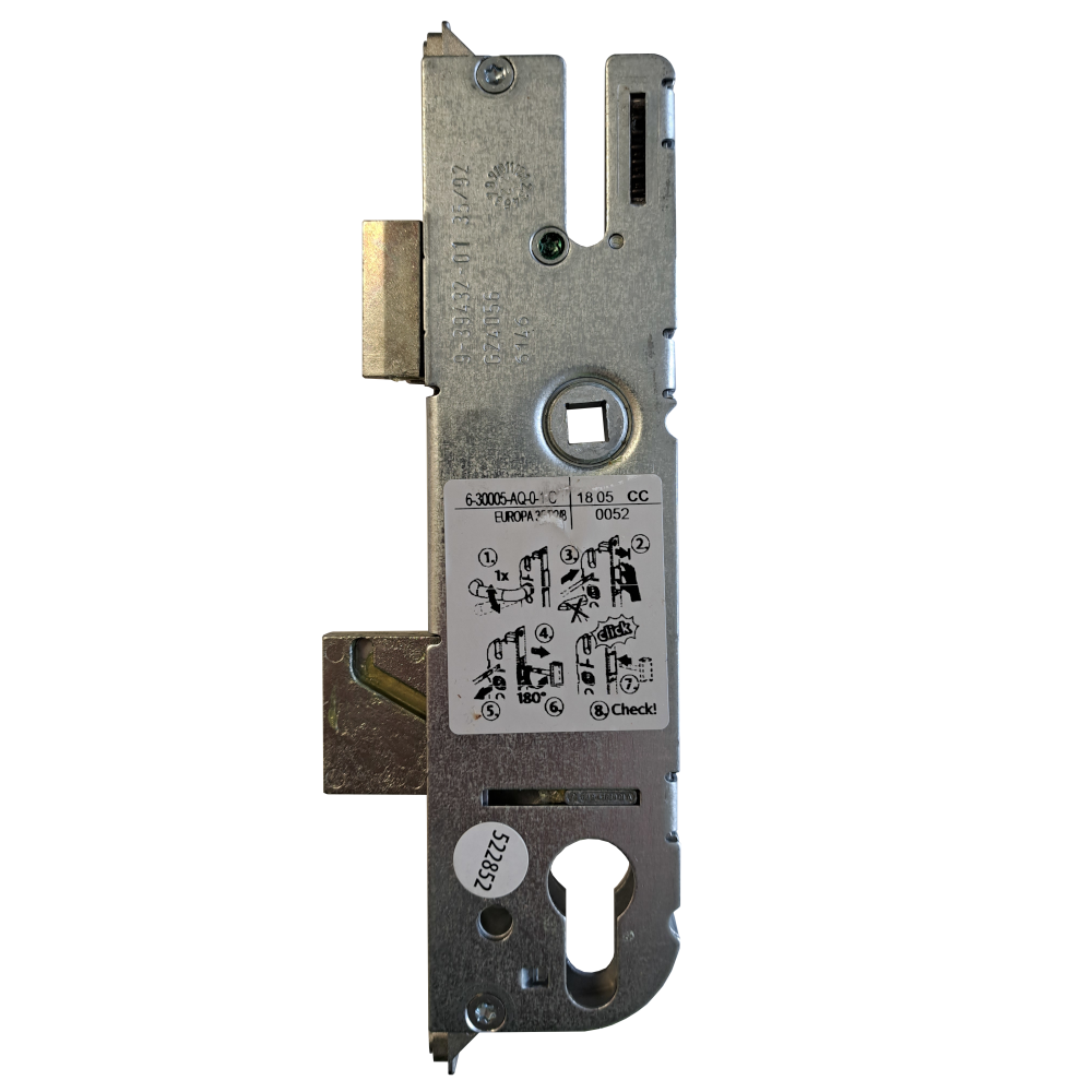 GU Lever Operated Latch & Deadbolt - GEARBOX ONLY - 92mm Centres - 28/30/35/40/45/55mm Backsets