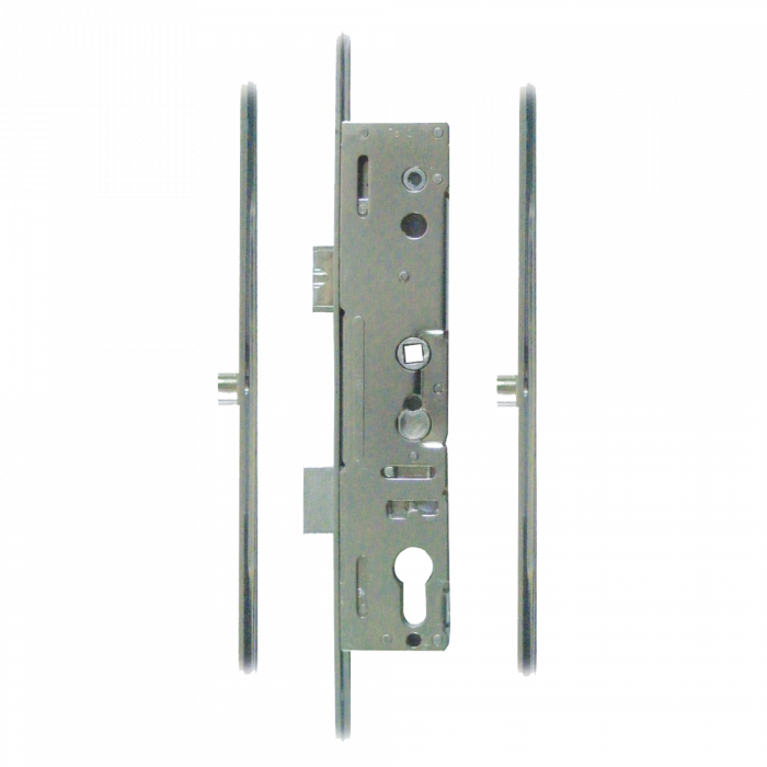 Mila master lever operated Latch & Deadbolt attachment For Shootbolts - 2 Roller