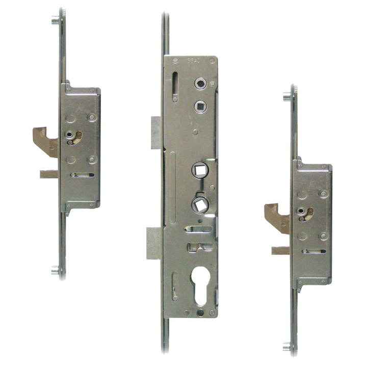 MILA master lever operated Latch & Deadbolt Twin Spindle Multipoint Lock- 2 Hook & 4 Roller