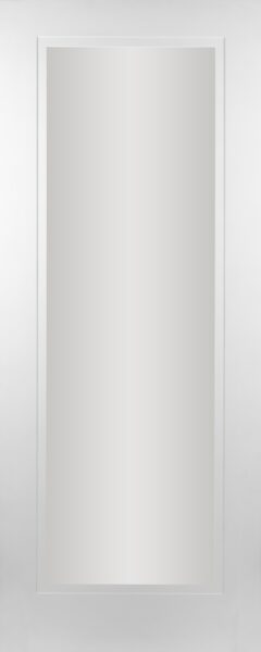 42mm Madison White 1 Panel Shaker Stepped Pre-Glazed