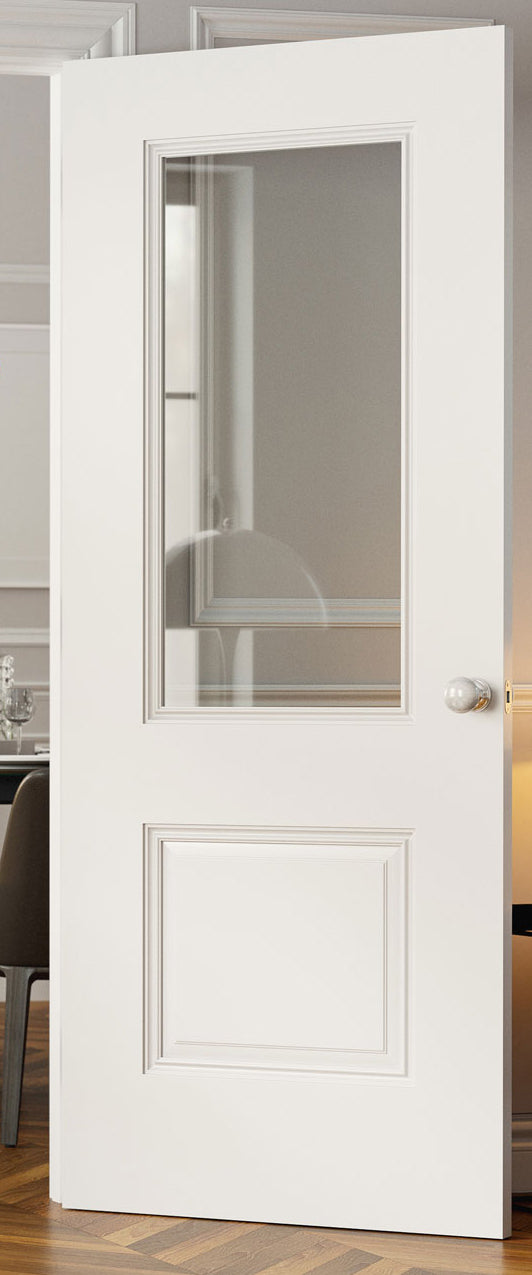 Deanta NM32Pw White Door - Clear/Frosted Glass