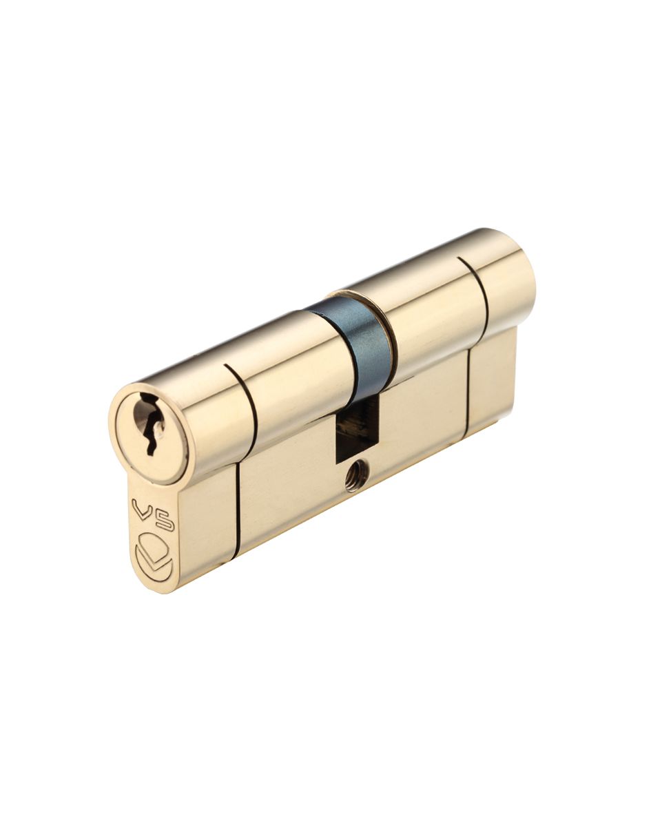 V5 Double Cylinder - Polished Brass