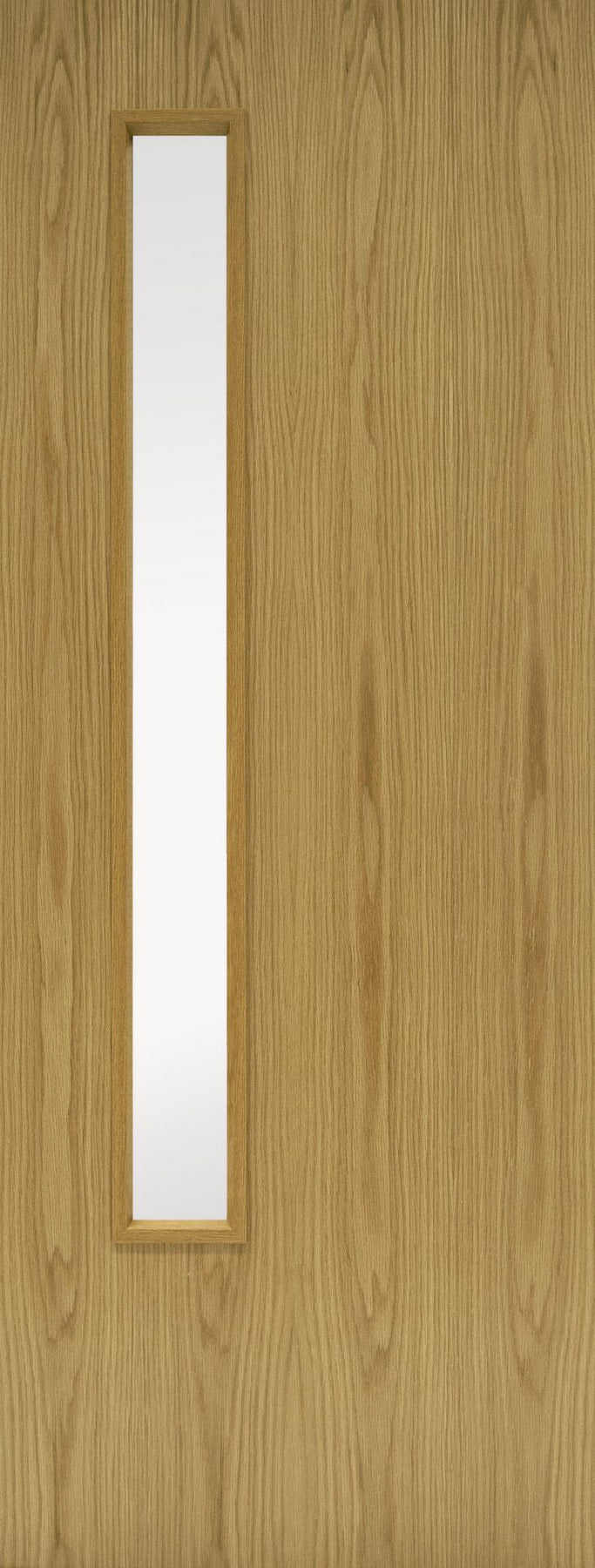 FD60 Oak Vision Panel Door – handles&hinges