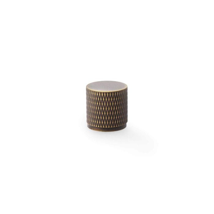 Knurled Cylinder Knob -A&W(Brunel) - Antique Brass