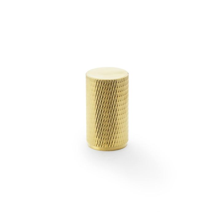 Knurled Cylinder Knob -A&W(Brunel) - Satin Brass PVD