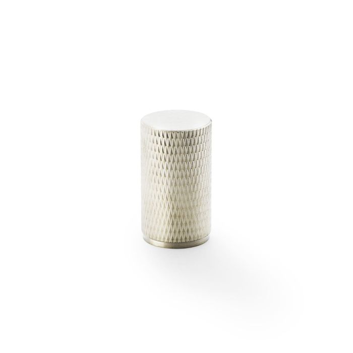 Knurled Cylinder Knob -A&W(Brunel) - Satin Nickel PVD