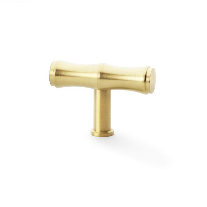 Bamboo T-bar Knob -A&W(Crispin)- Satin Brass PVD