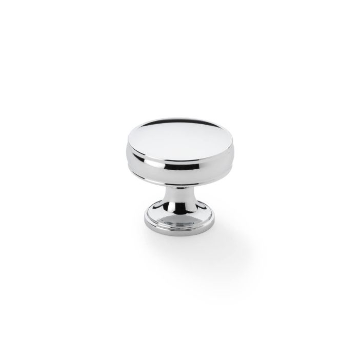 2 Ringed Disk Knob -A&W(Lynd) - Polished Chrome