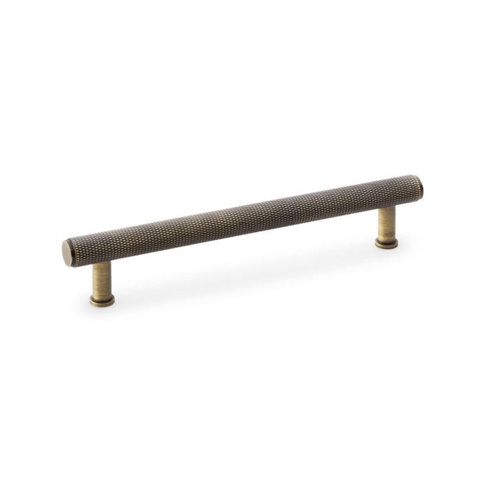 Knurled T-bar Pull Handle -A&W(Crispin)- Antique Brass