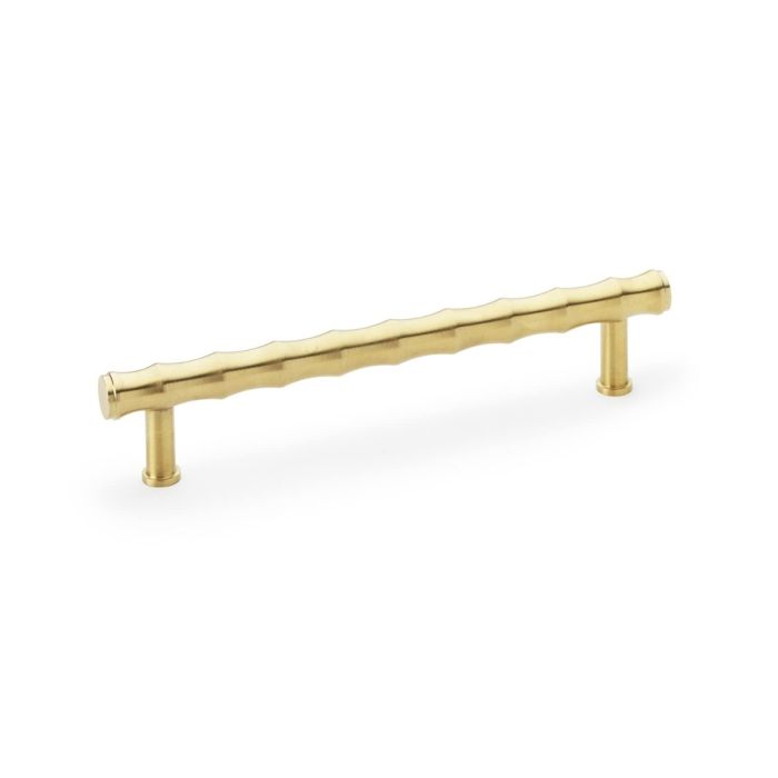 Bamboo T-Bar Pull Handle-A&W(Crispin) - Satin Brass