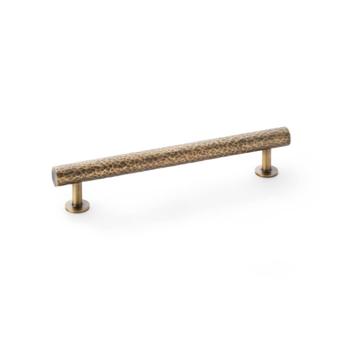Hammered T-Bar Pull Handle-A&W(Crispin) - Antique Brass