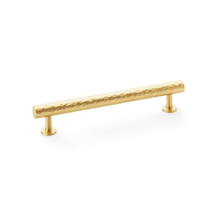 Hammered T-Bar Pull Handle-A&W(Crispin) - Satin Brass