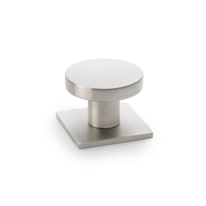 Plain Circular Knob -A&W(Hanover) - Satin Nickel