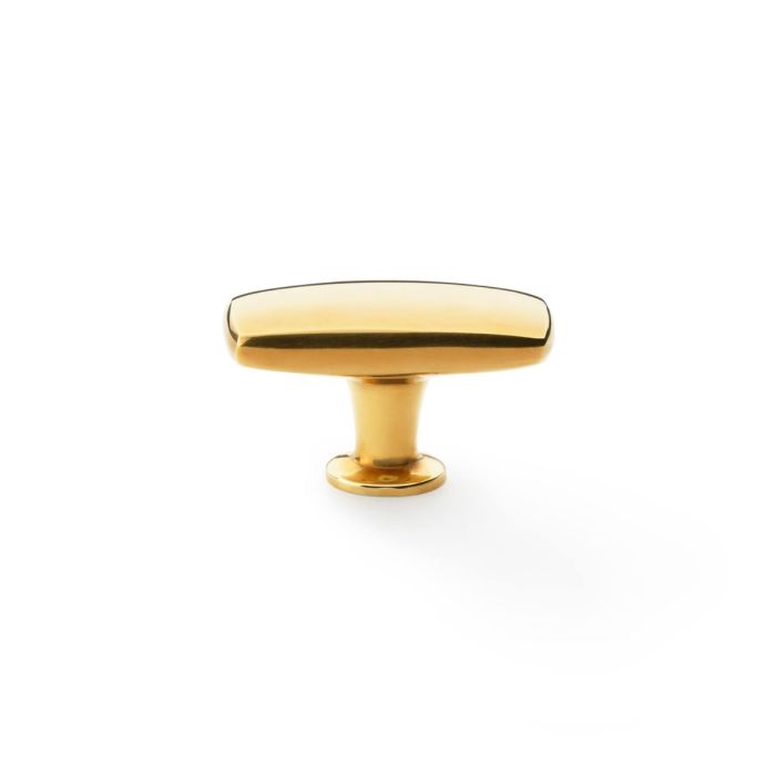 Soap Bar style Knob -A&W(Romulus) - Burnished Brass