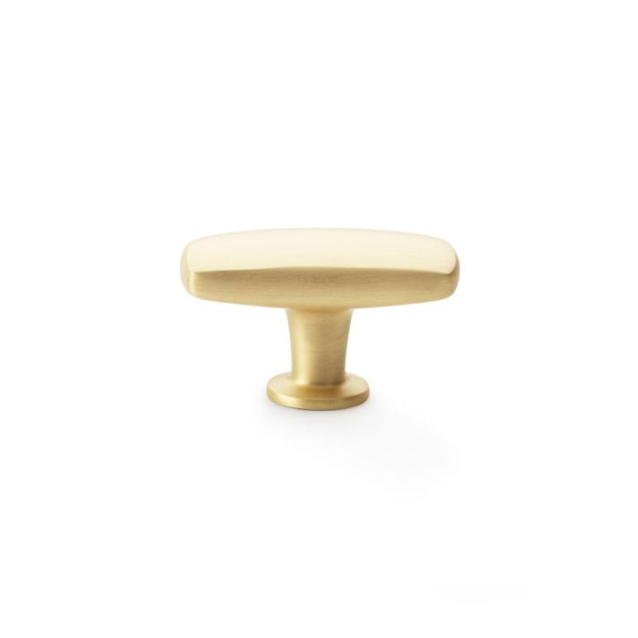 Soap Bar style Knob -A&W(Romulus) - Satin Brass