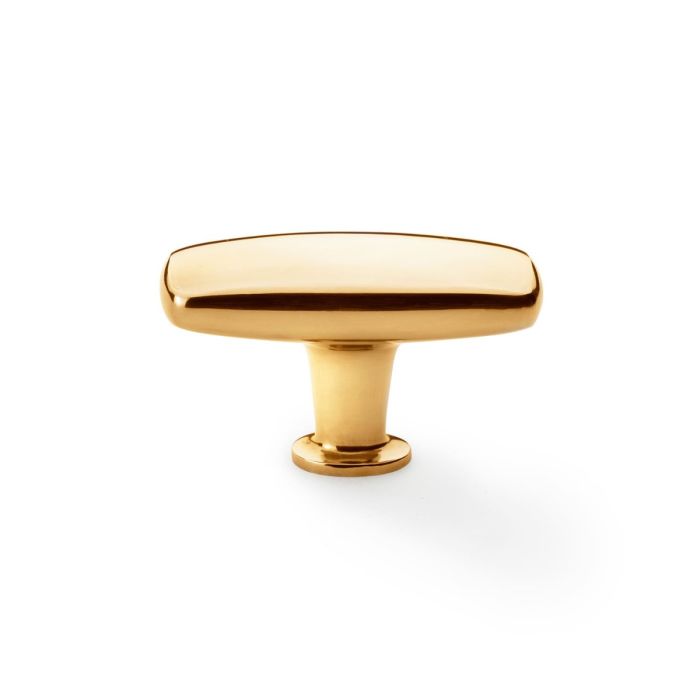 Soap Bar style Knob -A&W(Romulus) - Burnished Brass