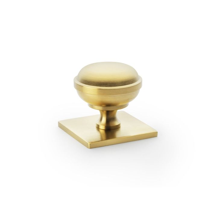 Colonial style Knob -A&W(Quantock) - Satin Brass PVD