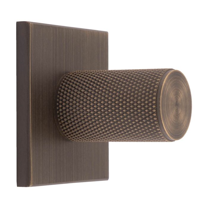 Knurled Knob -CB- Antique Brass