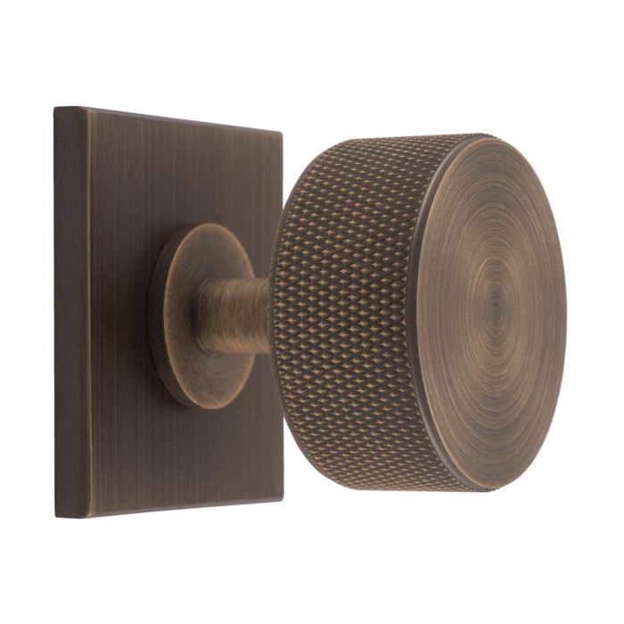 Knurled Radio Knob -CB-Antique Brass