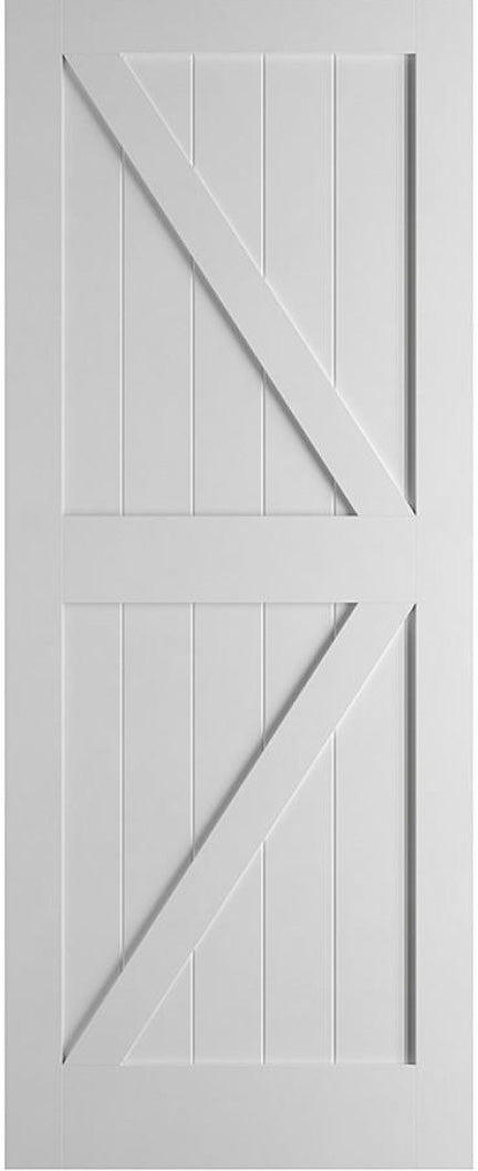 Devon Cotttage White Primed Door - Solid