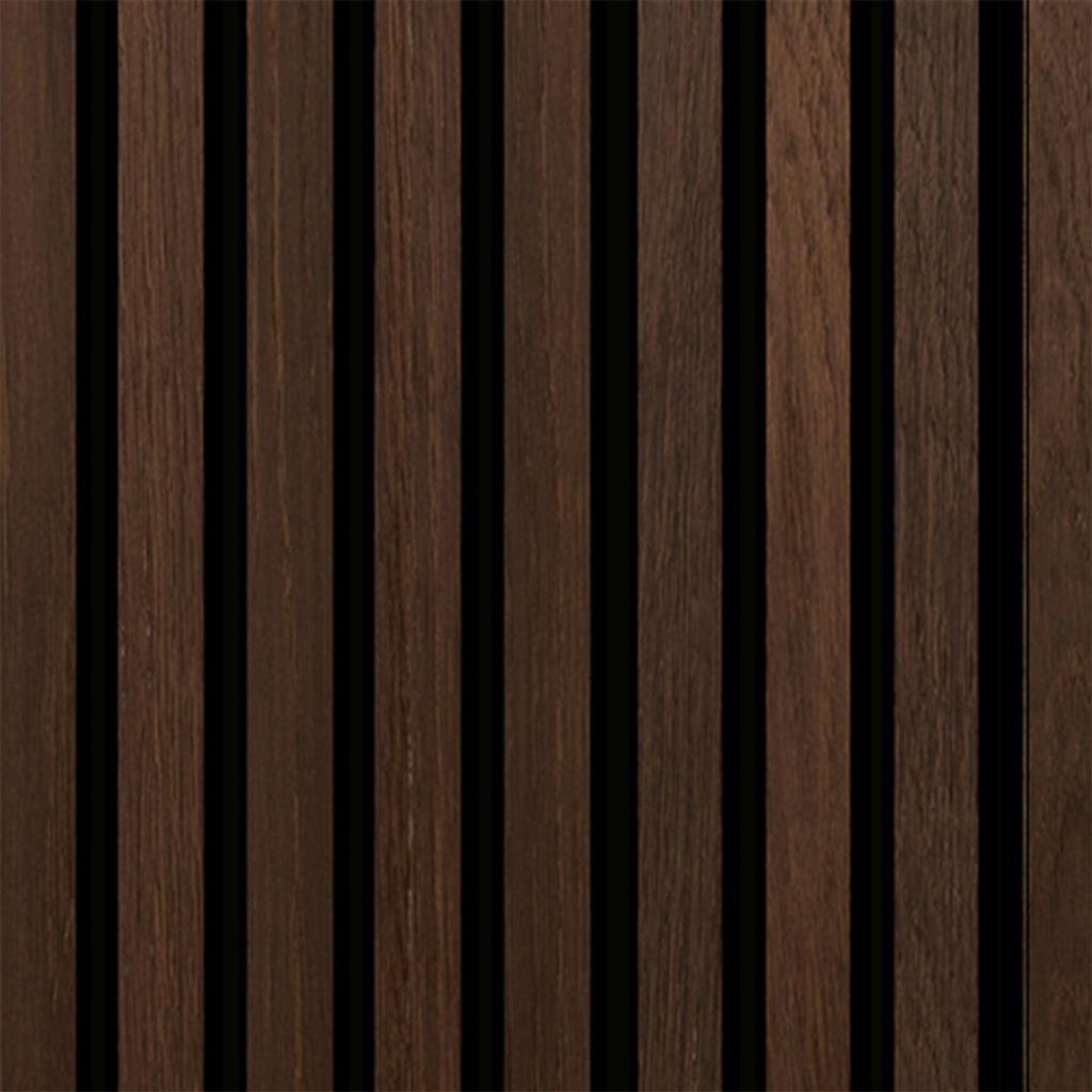 FT Unika Acoustic Panel (2.44m x 605mm x 22mm) - Smoked Oak
