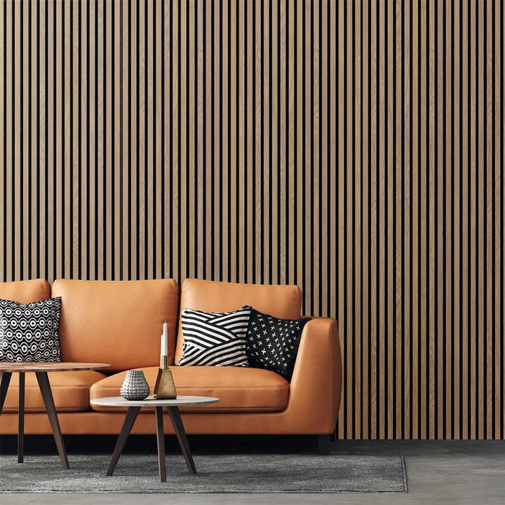 FT Unika Acoustic Panel (2.44m x 605mm x 22mm) - Oiled Oak