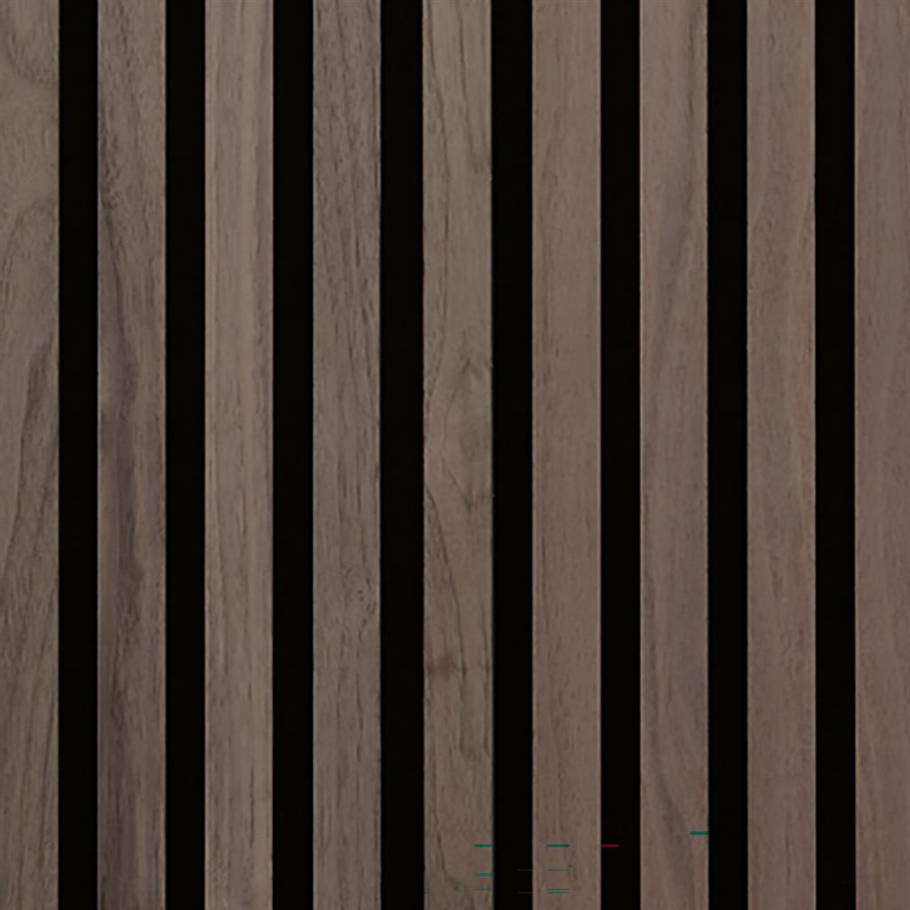 FT Unika Acoustic Panel (2.44m x 605mm x 22mm) - Walnut