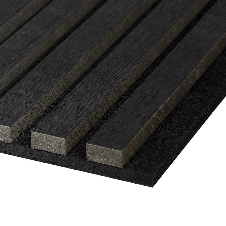 FT Unika Acoustic Panel (2.44m x 605mm x 22mm) - Black Oak