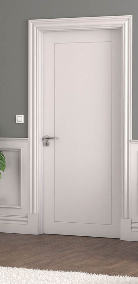 Deanta HP10 White Primed Door - Solid FD30