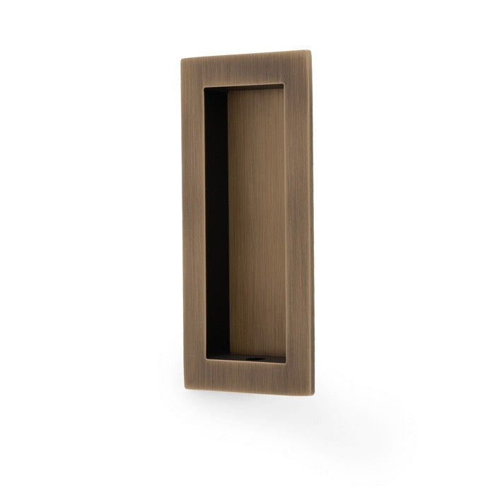 Rectangular flush pull - 100x45mm - 7xFinishes