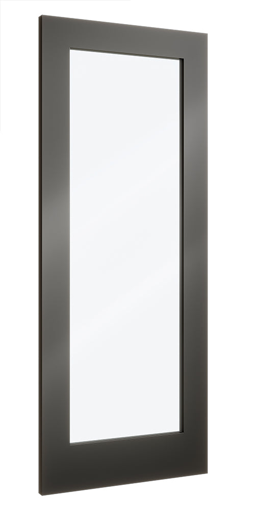 Deanta NM6 Dubh Crittall Door - Clear/Frosted Glass