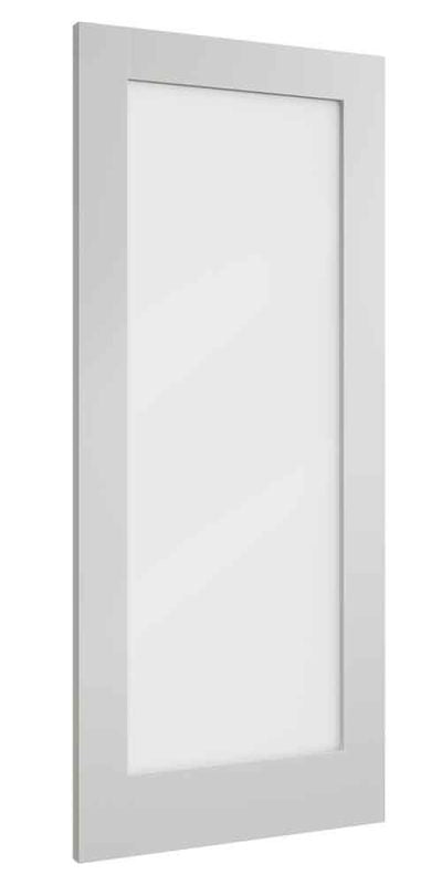 Deanta NM6 Premier White Door - Clear/Frosted Glass